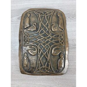 Wild Goose Studio Bronze Children of Lir Swan Cross Wall Plaque Ireland 9x6.5